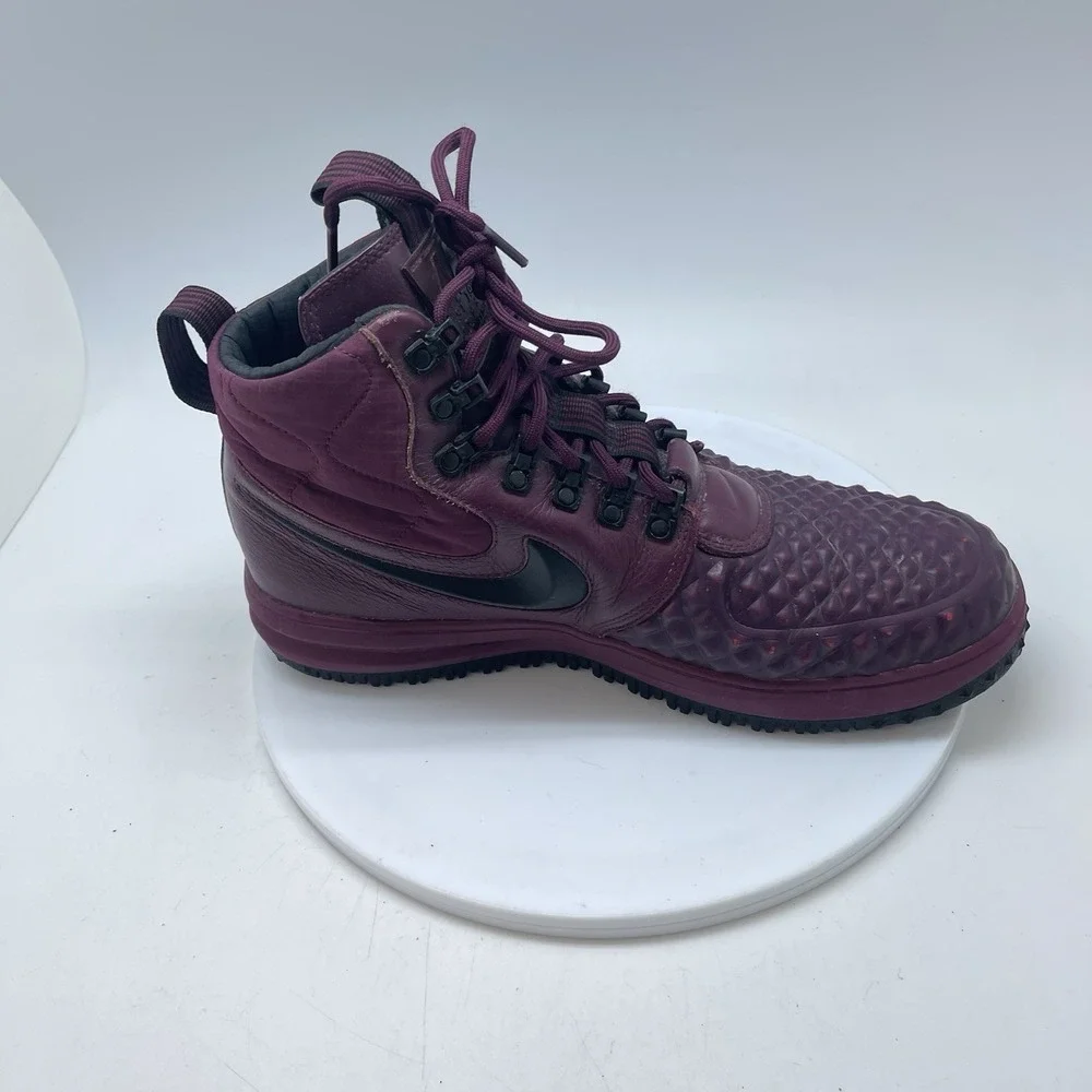 Nike Lunar Force 1 Duckboot 17 Bordeaux Mens 10.5 High Top Boots 916682-601